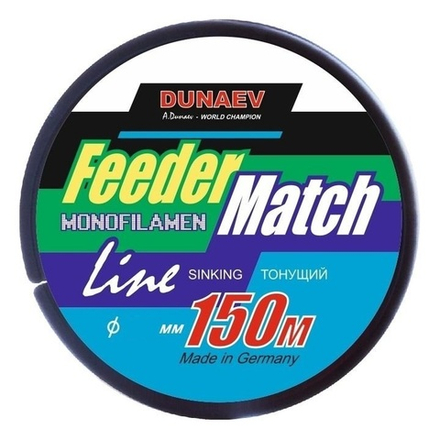 Леска Dunaev Feeder-Match Sinking Black 0.20мм 150м