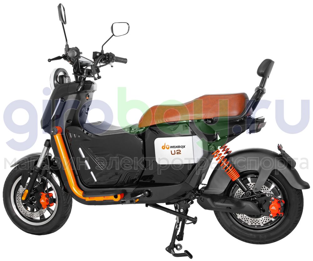Электроскутер WENBOX U2 PRO 1500W (60V/45Ah) - Чёрный фото №6