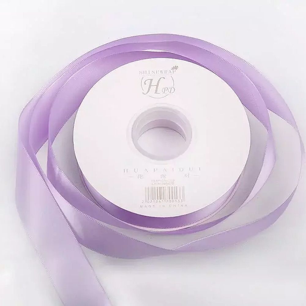 Лента атлас &quot;Премиум&quot; 2,5см*45Y СИРЕНЕВЫЙ