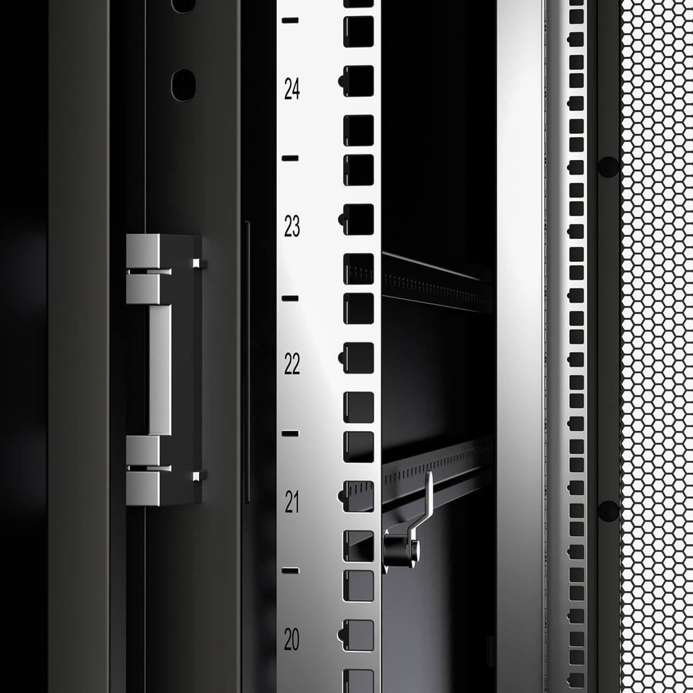 Шкаф напольный 19", 42U Cabeus ND-SC-42U60/120-BK