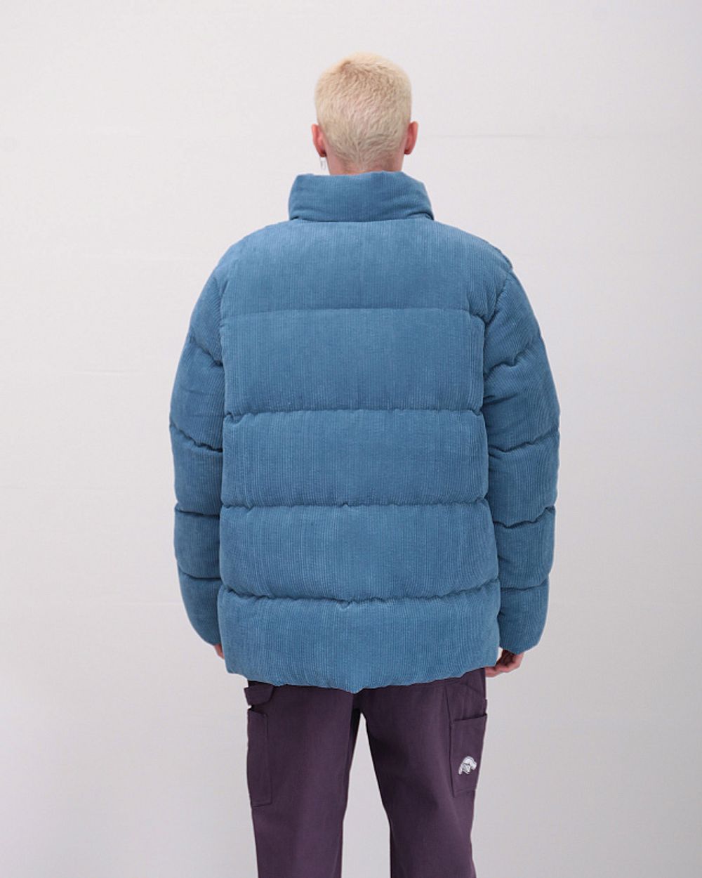 Купить Пуховик Anteater Downjacket Velvet Голубая Пуховик Anteater Downjacket Velvet Голубая