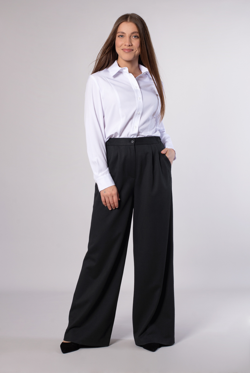 Блузка женская 2553АП, белый #86Бел092553АП