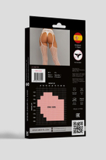 Эффектные чулки с поясом и рисунком-ёлочкой