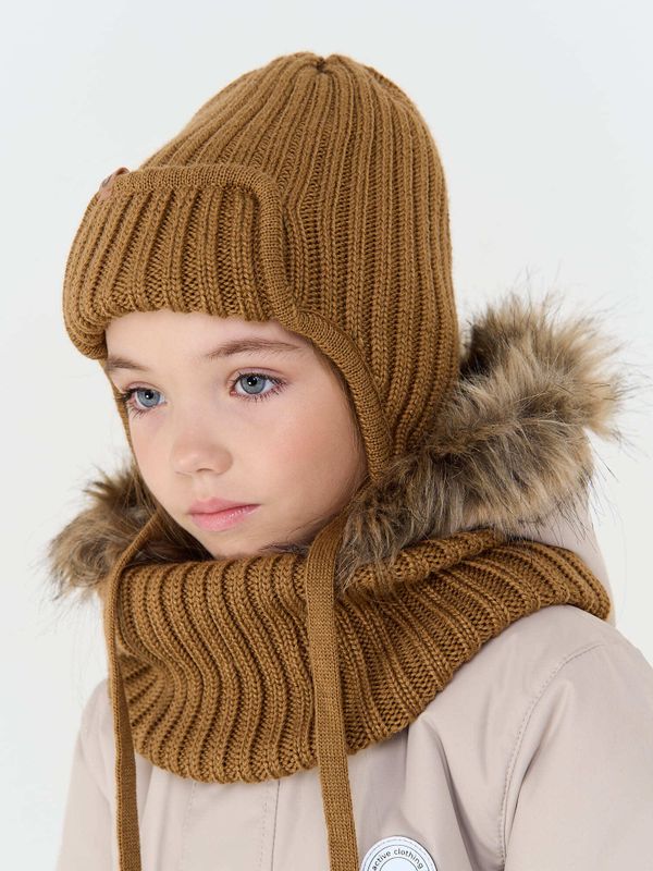 Шапка ушанка зимняя из смесовой шерсти 