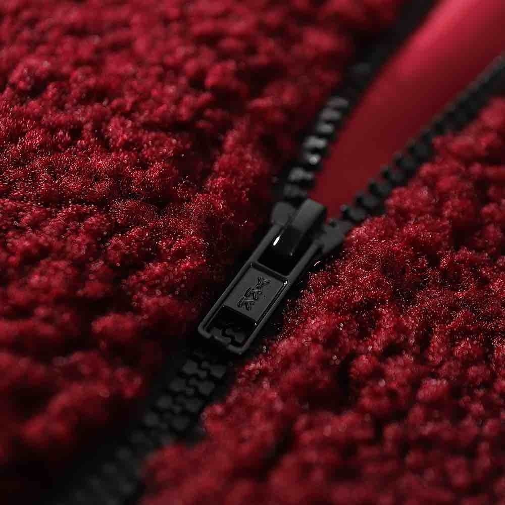 Куртка Ymkashix Furry Bastard бордовая