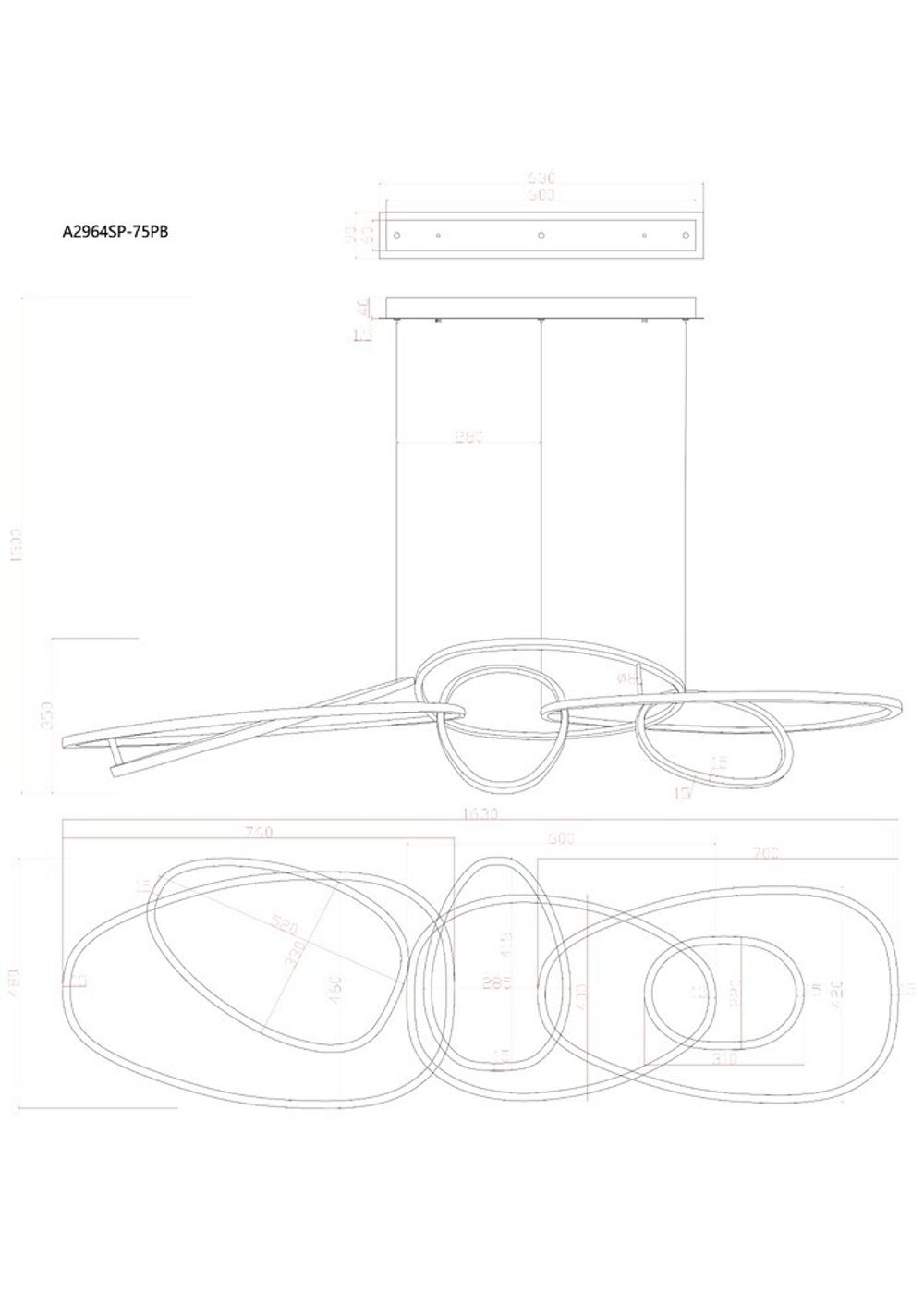Подвесная люстра Arte Lamp