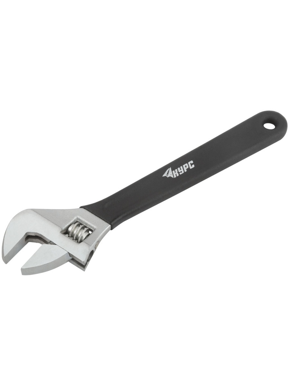 Ключ разводной, антискользящее покрытие рукоятки 300 мм ( 35 мм ) 70109 КУРС