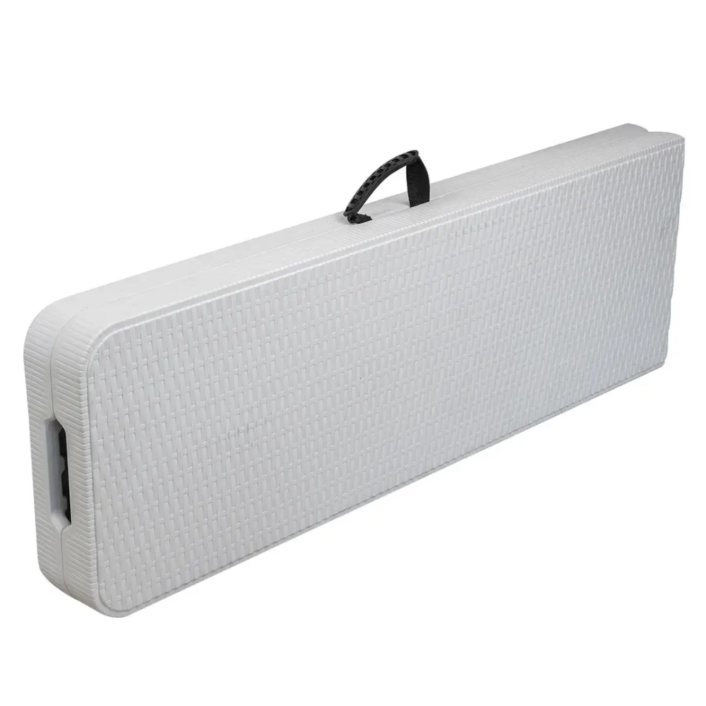 Стул складной переносной (материал HDPE, 183х30х43см,белый) WMC TOOLS WMC-SN180W