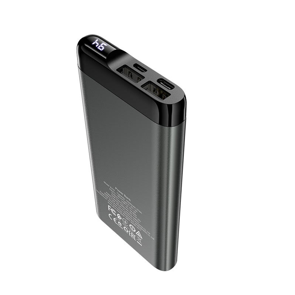 Портативный аккумулятор BOROFONE BJ10 10000 mAh (металлик)