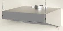 Вытяжка козырьковая ZVN-S2 с подсветкой, нержавеющая сталь, 120x80x50 см, Ontario, KuhniGrill