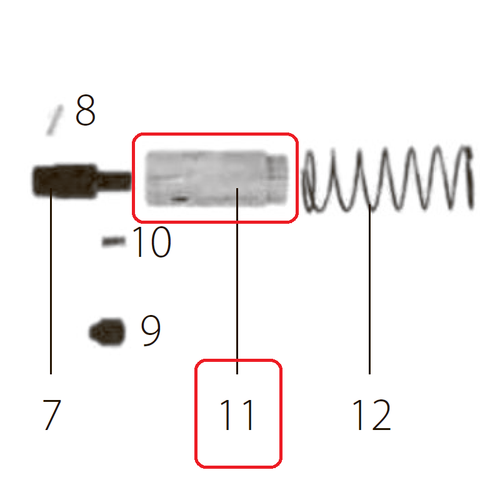 Запчасть №11 для FDPAG-H8. Закрепительная втулка ствола