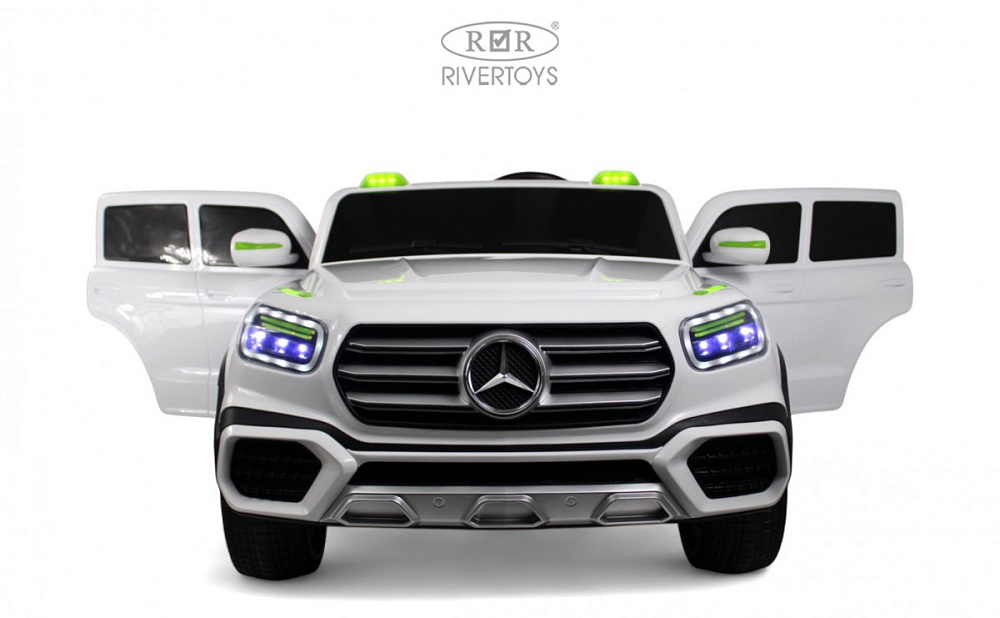 Детский электромобиль RiverToys М007БХ М007БХ-WHITE/белый