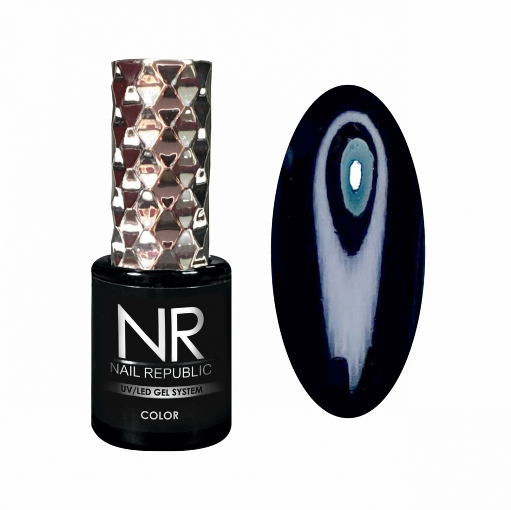 Nail Republic Гель-лак NR-100 Черный, 10 мл