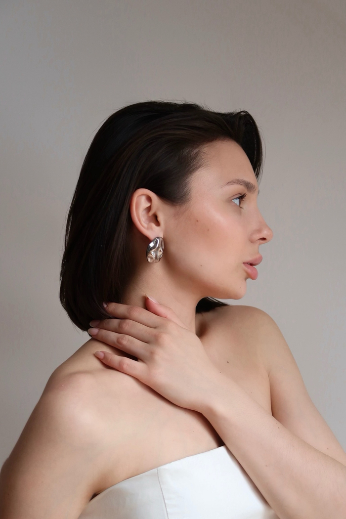 Серьги TEA silver