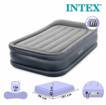 Кровать надувная Intex, 191х99х42 см, 64132NP, нас встроен, электр, флок, с ребрами жест, 136 кг