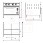 Плита электрическая ПЭ-0,48ЖШ