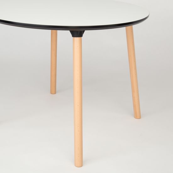 Обеденный стол Copine 100 см меламин белый | Купить в StoreForHome.ru