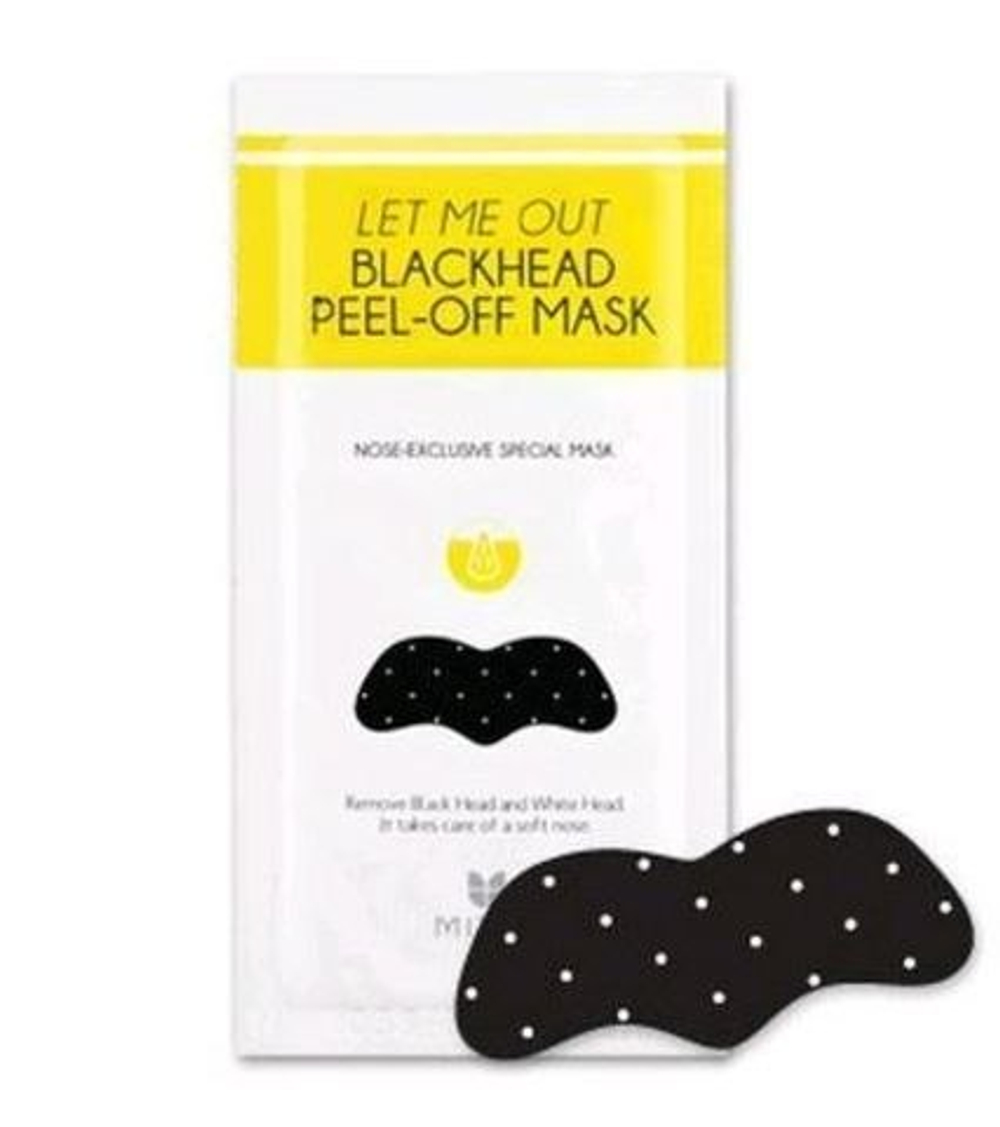 Mizon Let Me Out Blackhead Peel Off Mask патч для быстрого избавления от черных точек