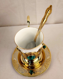 Кофейный набор "Роскошный малахит" - 2