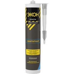 Герметик Экон 2229116 санитарный прозрачный 280 мл | Экон