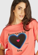 Футболка MARC AUREL 7521 кораловый сердце