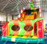 Батут-горка "Дракон 3" с шипами, 11*6*8,5 м