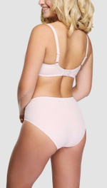 Классические трусики-слипы с кружевом по бокам (Размер: 44) (Цвет: черный с бежевым)