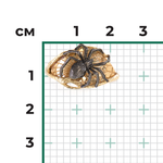 Кольцо «Паук» из лимонного золота