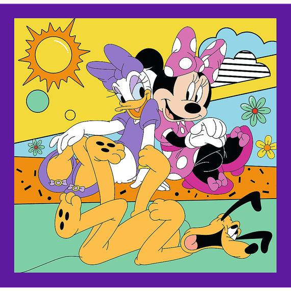 Pazl / Пазлы / Puzzles - "3in1" - Mickey and his merry crew / Disney Mickey Mourse and Friends