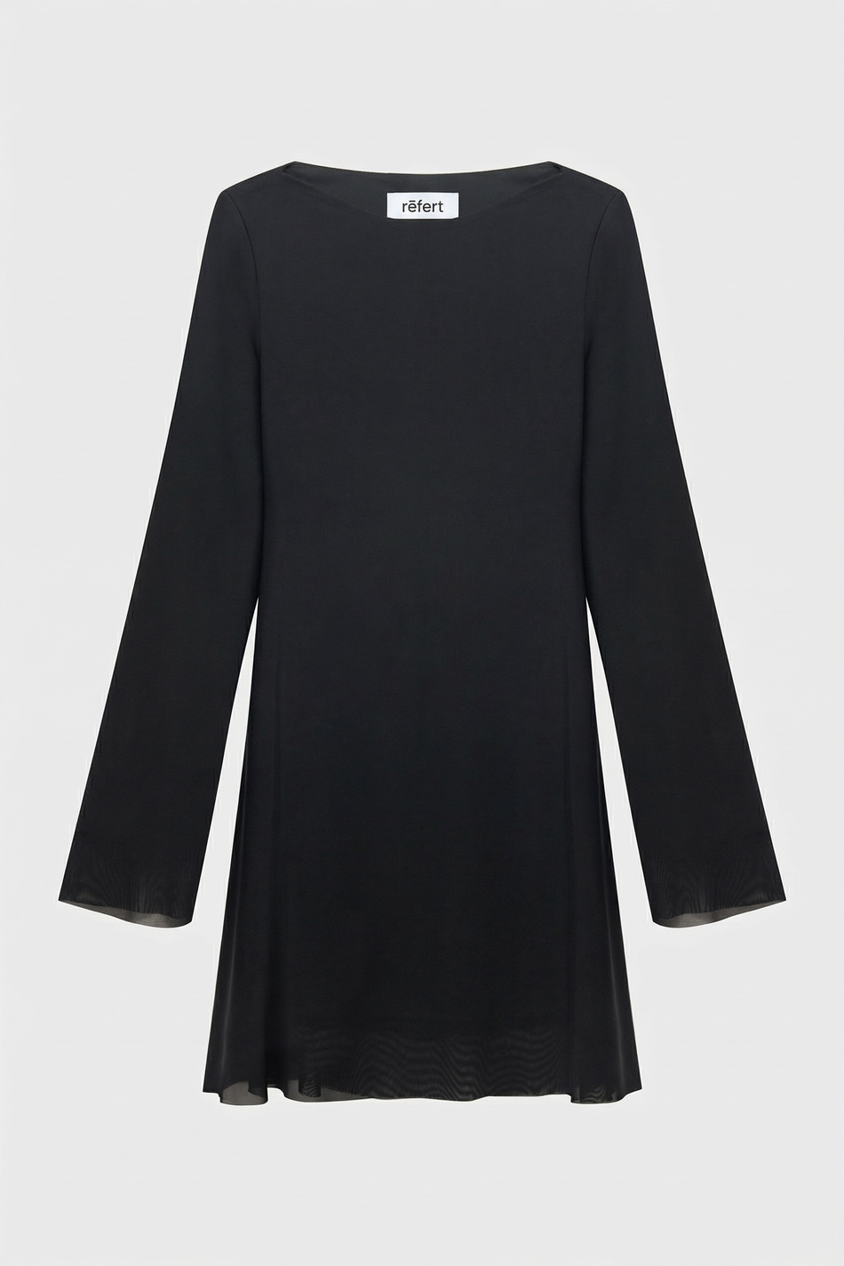 Платье мини из трикотажа