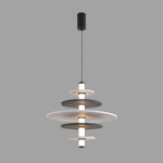 8295/14AL LEDIO LN26 365 черный/светло-серый/темно-серый, металл/фетр/акрил Подвес LED 14W 3000K 220V FELTA