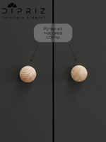 Шкаф для одежды, 120х55х175, Марм, распашной, в прихожую, со штангой и полкой, графит серый, Dipriz