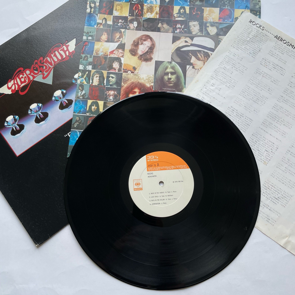 Винтажная виниловая пластинка LP Aerosmith Rocks (Япония 1976) (Без Оби)