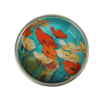 Миска металлическая на резинке "Маки", 0,25л, Triol