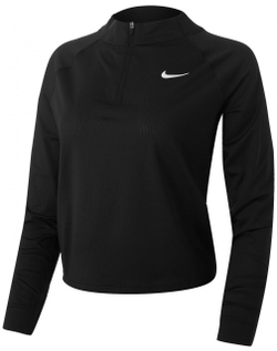 Женская теннисная футболка (Дл. Рукава) Nike Court Dri-Fit Victory Top LS W - black/white