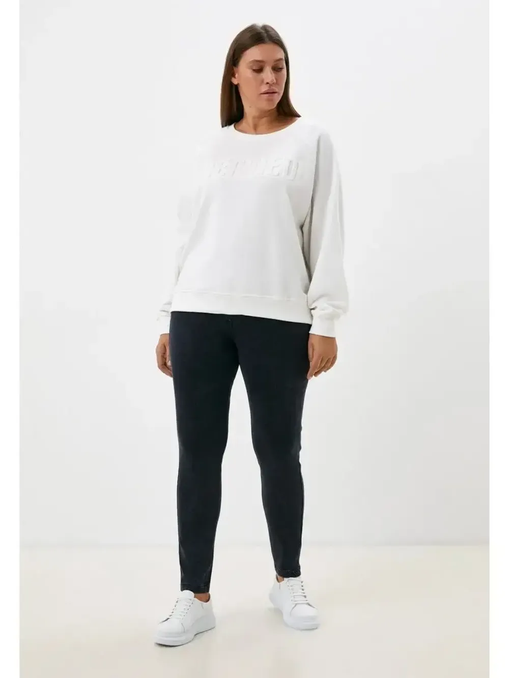 Джеггинсы утепленные больших размеров