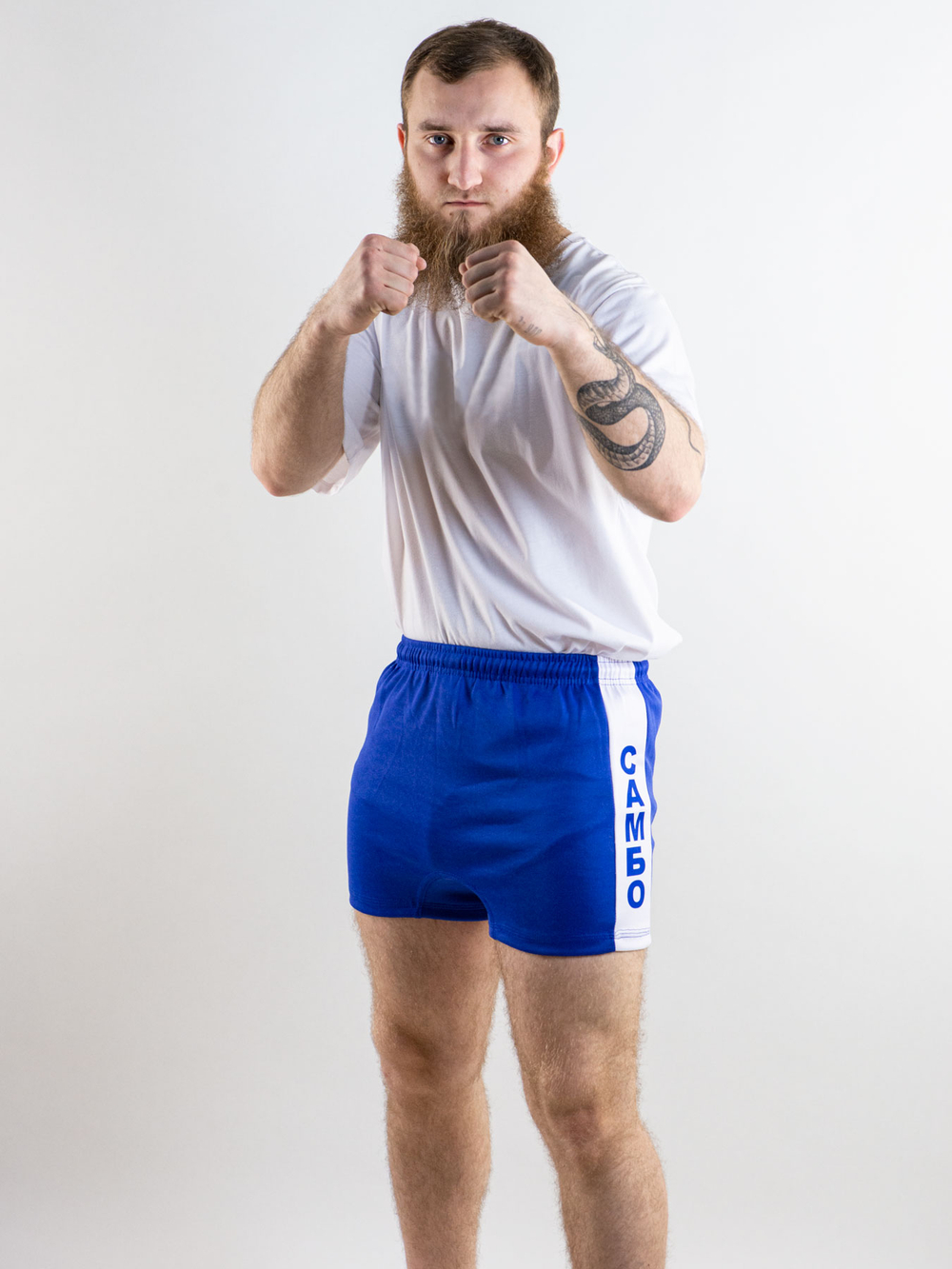 Шорты для самбо BoyBo синие, BS350