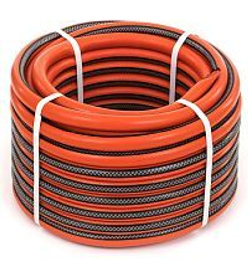 Шланг полив. ТЭП армир.  3/4''  (вн.д19) 25м  Жук Классик  3-х сл., оранж.чер.пол, (до-30 С°до+50С)