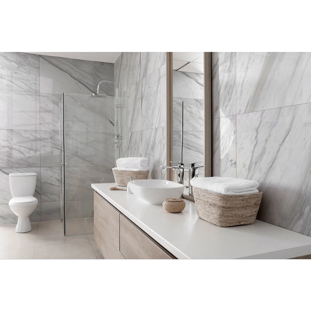 Керамогранит Calacatta Belgia белый 60x120 полированный GT120606203PR