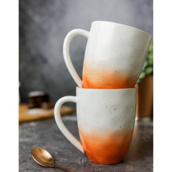 Кружка 450 мл оранжевая d 9 см h11 см фарфор "The   Eco" P.L. Proff Cuisine [4]