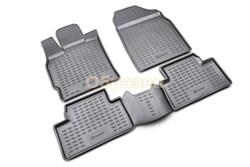 Коврики Standard, в салон для NISSAN X-Trail T31 (II, IIp), 2007-2013, 4 шт. (полиуретан, чёрные) Element.NLC.36.20.210