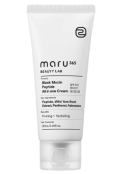 MARU365 BeautyLab Крем для лица укрепляющий с комплексом пептидов и черным муцином Black Mucin Peptide All in One Cream, 60 мл