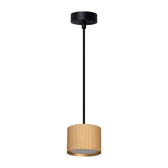 Светильник потолочный Feron Barrel HL4588 ARIA levitation 12W, 230V, GX53, золото + черный, на подвесе 1,7 м