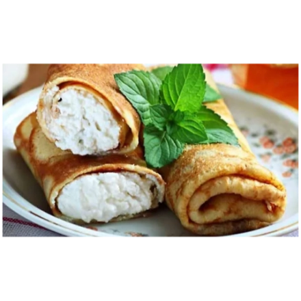 БЛИНЫ фаршированые: ТВОРОГ (0,4 кг), 5 шт в уп.