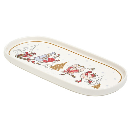 БЛЮДО ОВАЛЬНОЕ LEFARD "FAMILY CHRISTMAS" 25,5 СМ (КОР=24ШТ.)