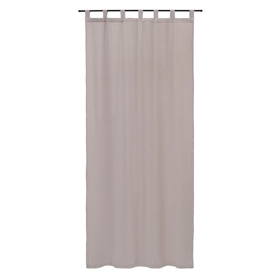 Штора из муслина бежево-серого цвета из коллекции essential, 150х290 см