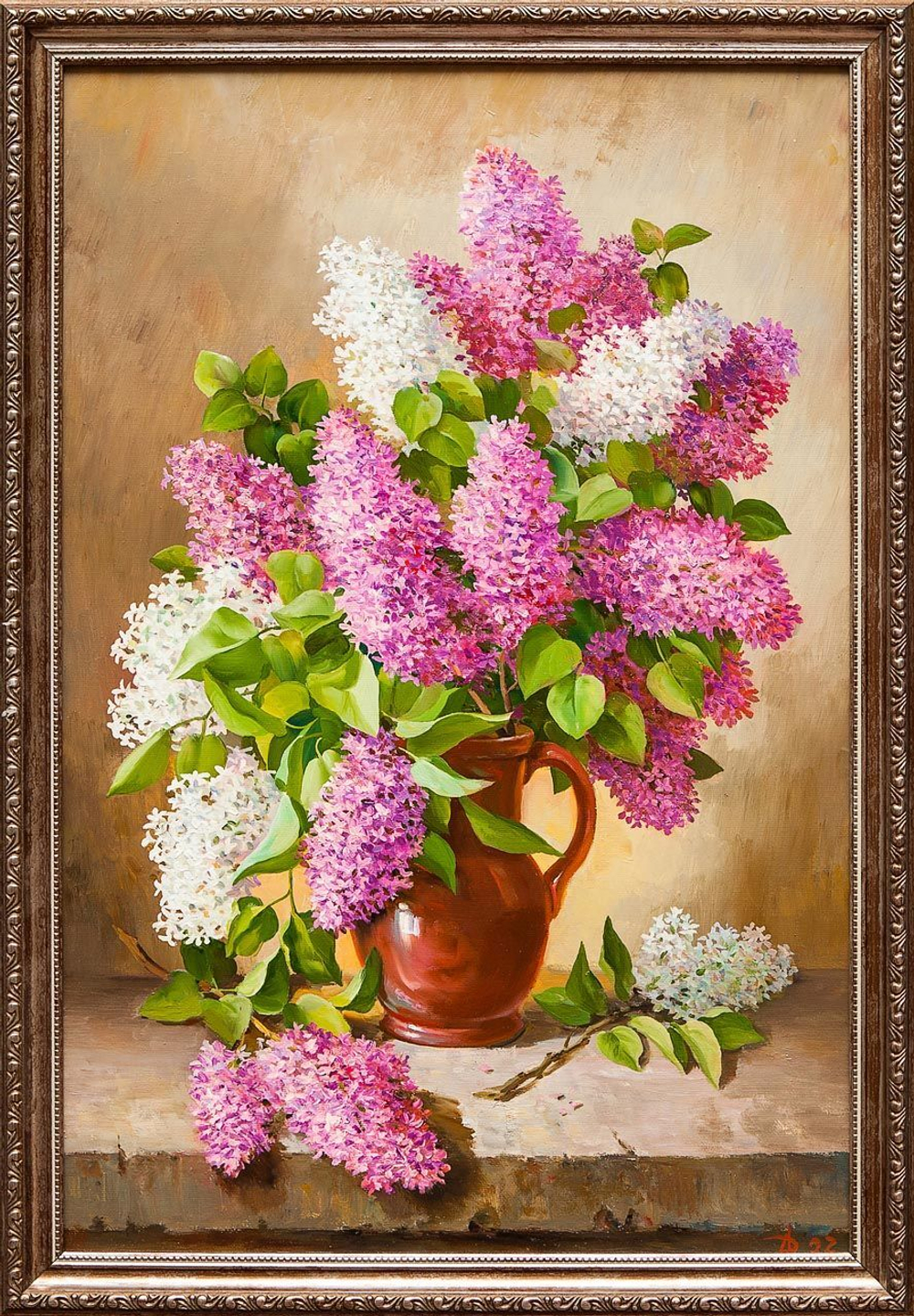 Картина маслом "Сирень" Дельцов
