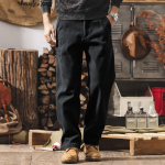 Брюки карго для мужчин, утепленные флисом, утолщенные, зимние прямые свободные повседневные длинные брюки.