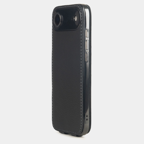 Чехол для iPhone 17 Air - кожа теленка, черный