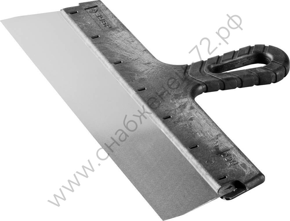 ЗУБР 350 мм, пластиковая ручка, нержавеющий, Фасадный шпатель, МАСТЕР (10077-35)